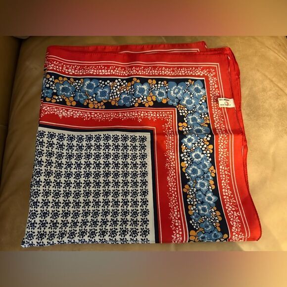 Vintage Italian Colorful Patterned Scarf - Picture 2 of 4